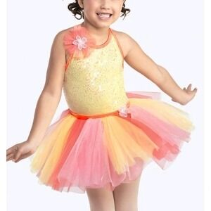 Revolution Dancewear Dance Costume SC Here Comes The Sun‎ Princess Leotard Tutu